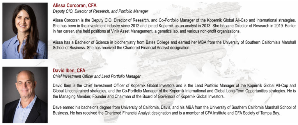 Kopernik Global All-Cap equipo