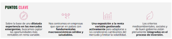 Carmignac Portfolio Emergents puntos clave